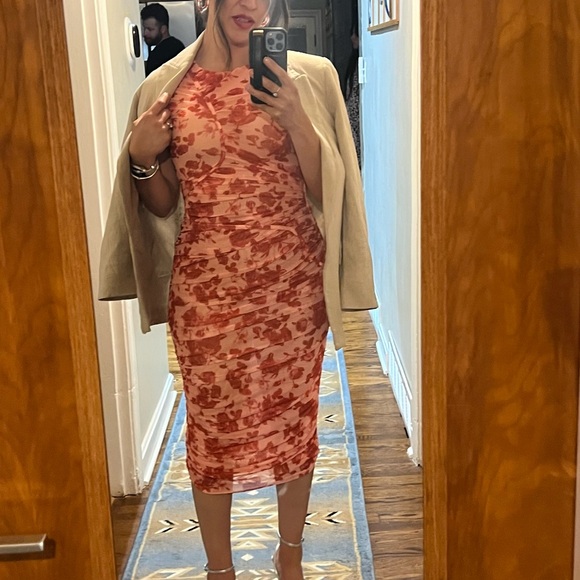 Floral Rushed Dress - Picture 6 of 6